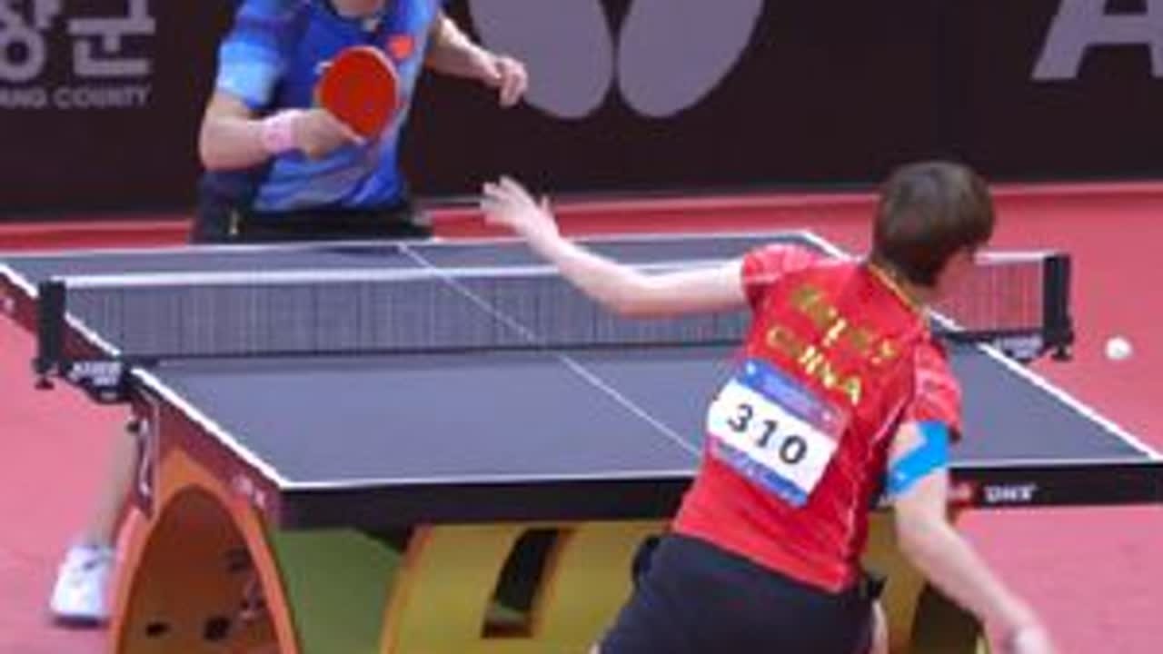 【观众视角/4K】王曼昱vs陈梦 2023年平昌亚锦赛 女单1/4决赛#王曼昱 #陈梦 #乒乓球 #内容启发搜索
