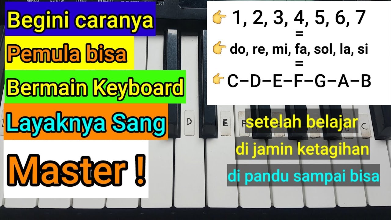 Cara Belajar Kunci Chord Keyboard untuk pemula
