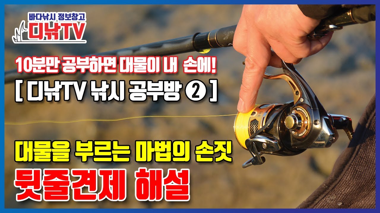 대물을 부르는 마법의 손짓! 뒷줄견제 해설-10분만 공부하면 대물이 내 손에! 디낚티비 낚시공부방[디낚TV]