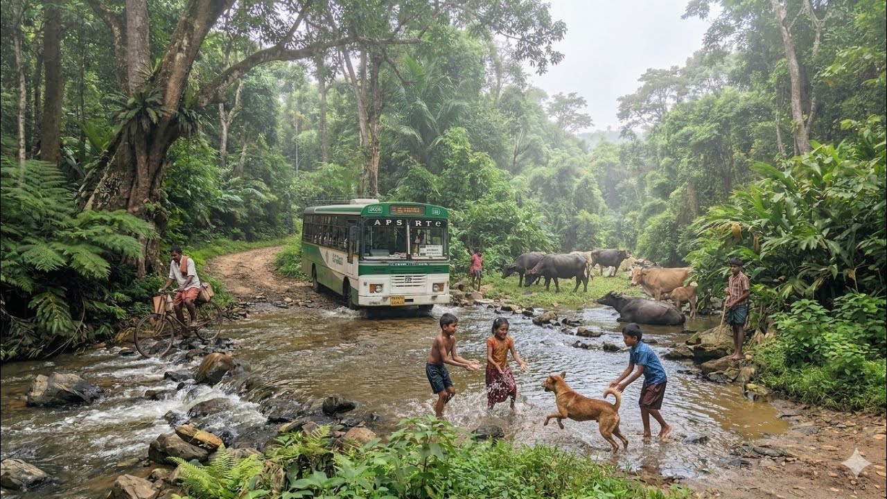 గుర్తేడు - మారేడుమిల్లి - గోకవరం | Andhra interior Journey ✅✅ | Andhra Pallevelugu Bus Journey 