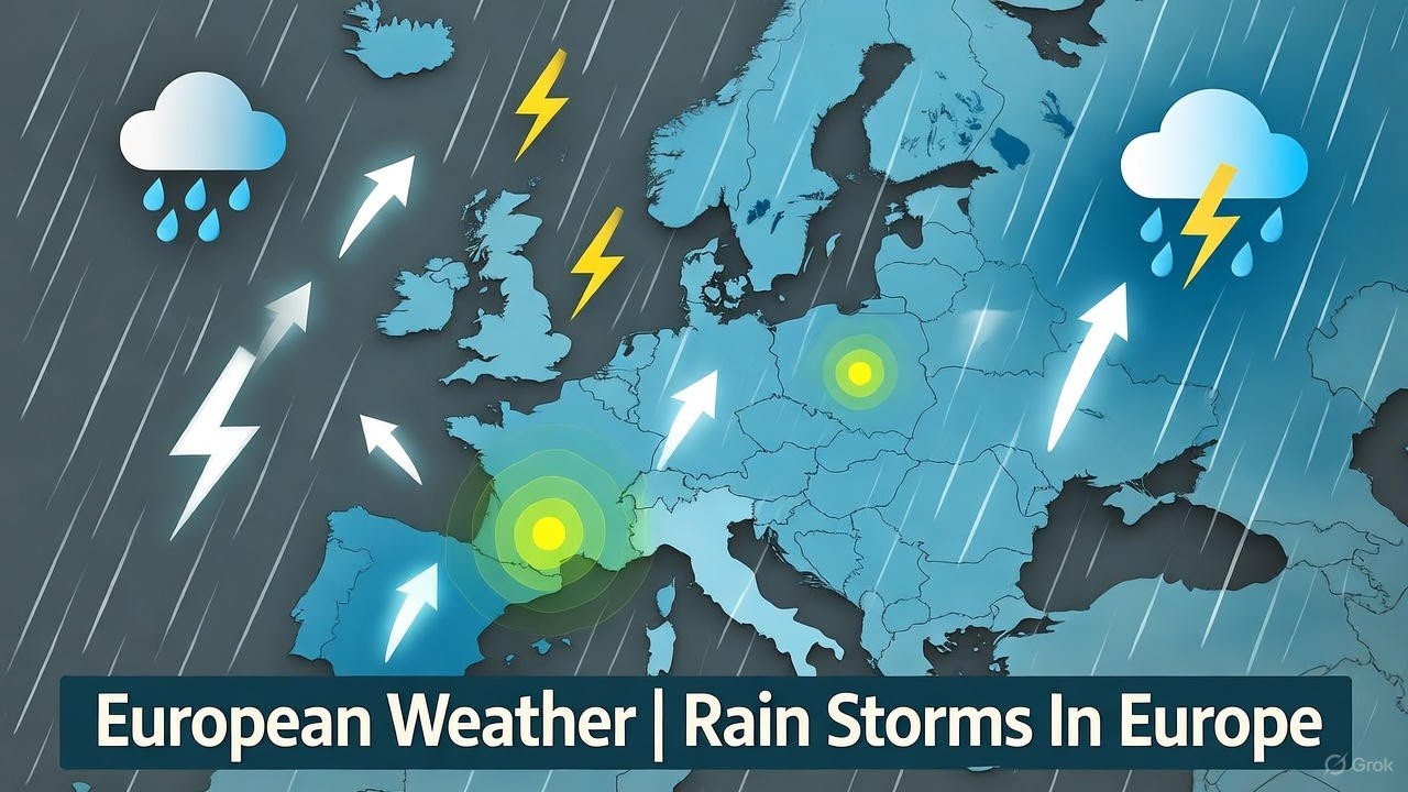 Погода в Европе | Ливневые дожди в Европе #EuropeWeather #ECMWFModel #RainForecast