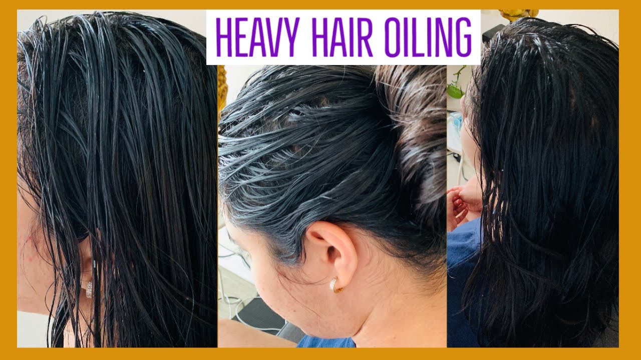 Heavy hair oiling challenge || 100ML oil || Massage and