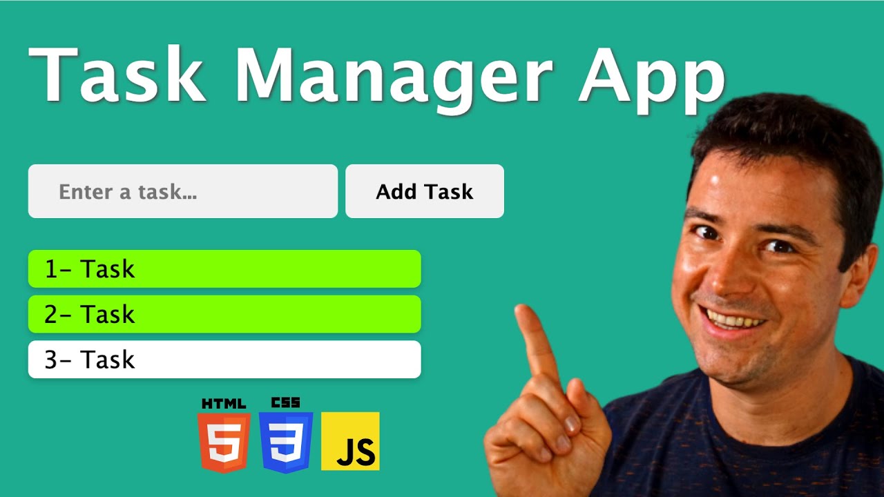 Simple Task Management App with HTML CSS and JS