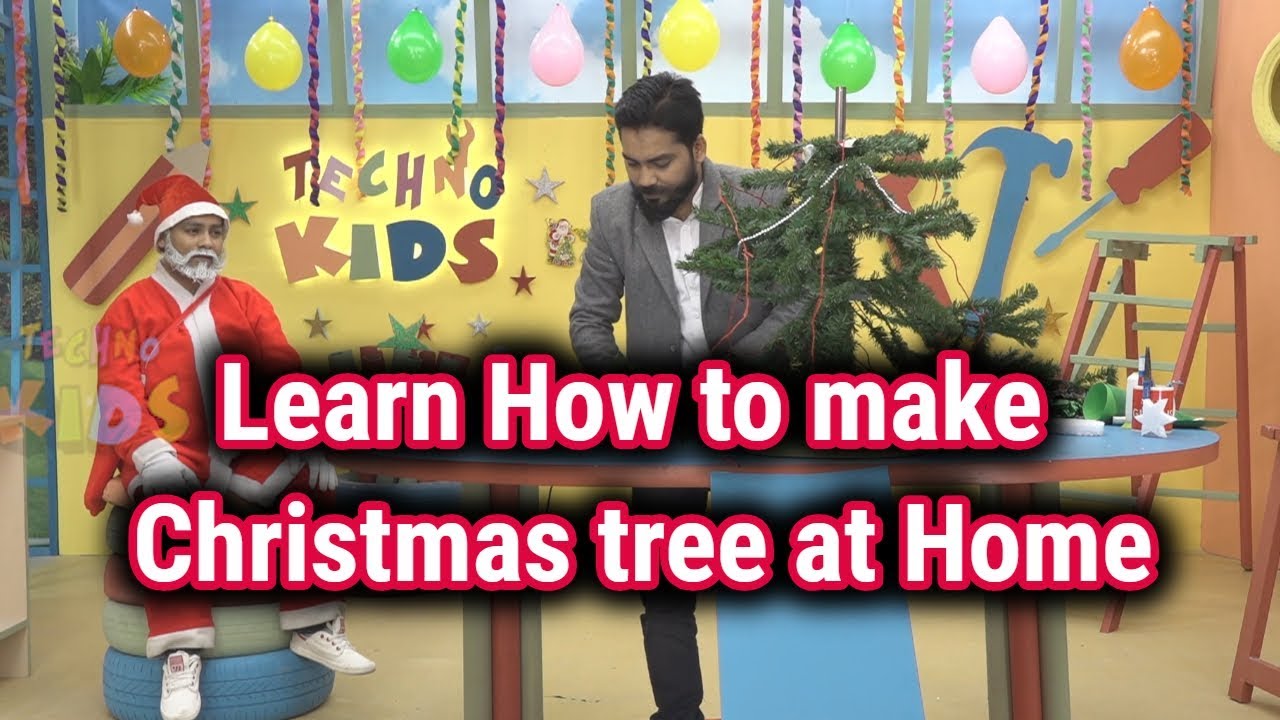 Learn How to make Christmas tree at Home | Technokids India