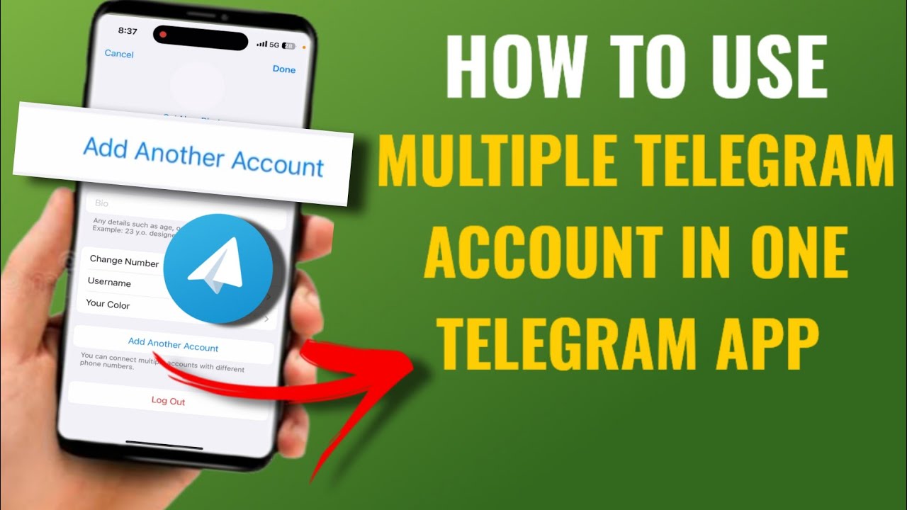 How To Use Multiple Telegram Accounts In One Telegram App | 2 Telegram Account In 1 App | English