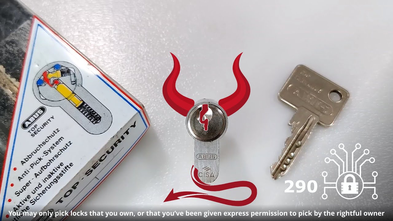 290 🔐 CRAZY EVIL keyway 😈 ABUS TS 5000 picked and gutted