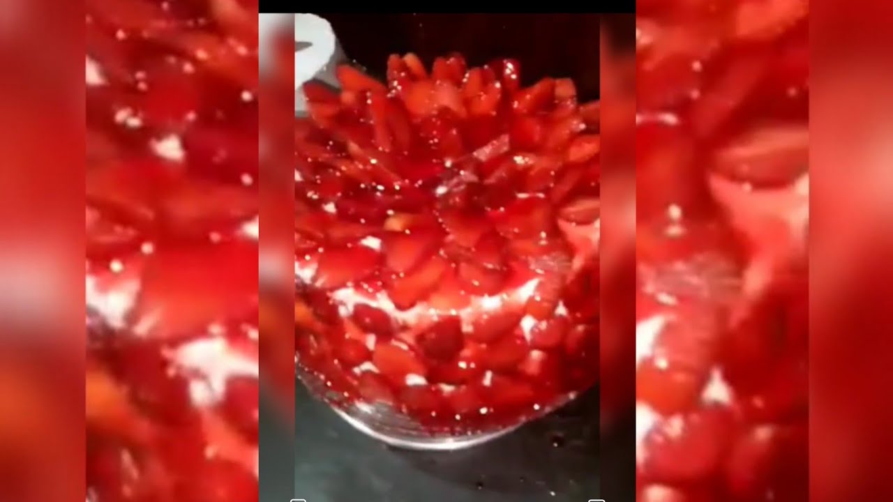 تورتة الفراولة من الألف للياء و بدون دقيق اسبونج  و التركة ال هتخليها زي الجاهزة بالظبط😋🙈
