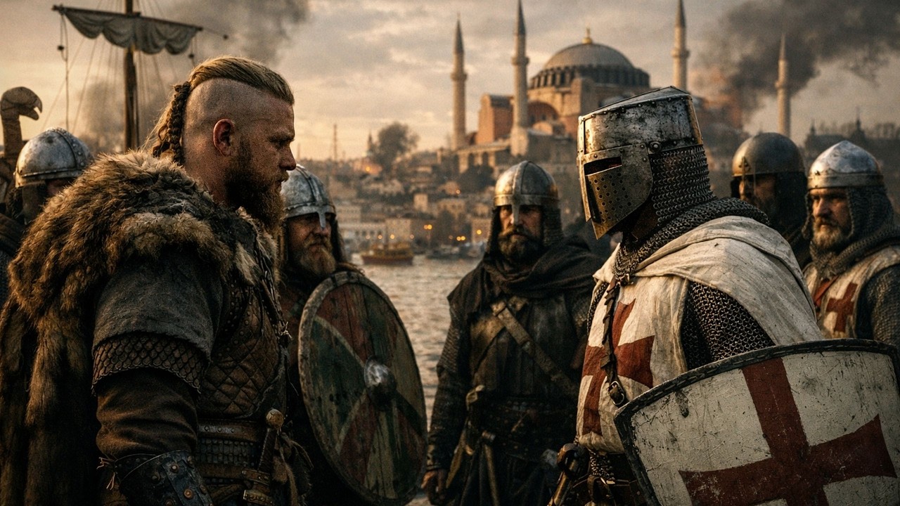 Vikingii și Cruciații la Constantinopol — Întâlnirea care ar fi putut declanșa un război