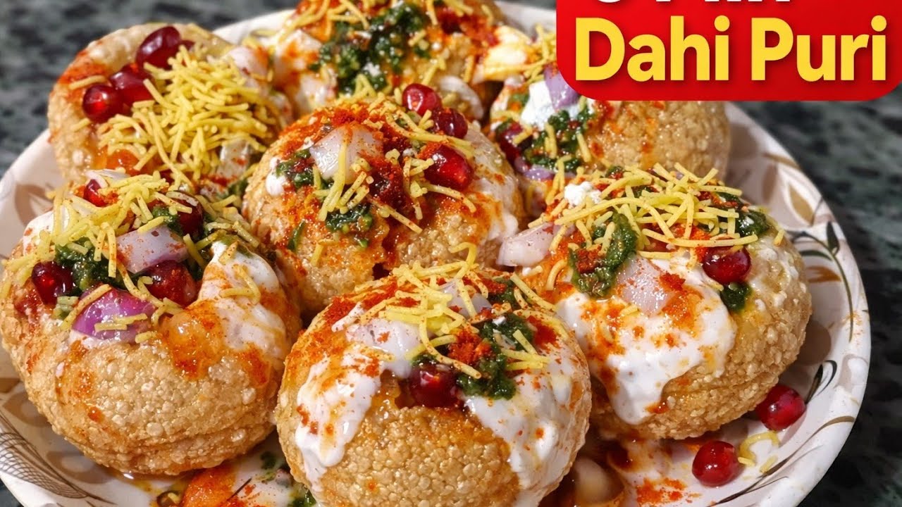 Dahi Puri Recipe | Dahi Wale Golgappe Kaise Banaye | Dahi Phuchka Recipe | Bharwa Golgappa Recipe 