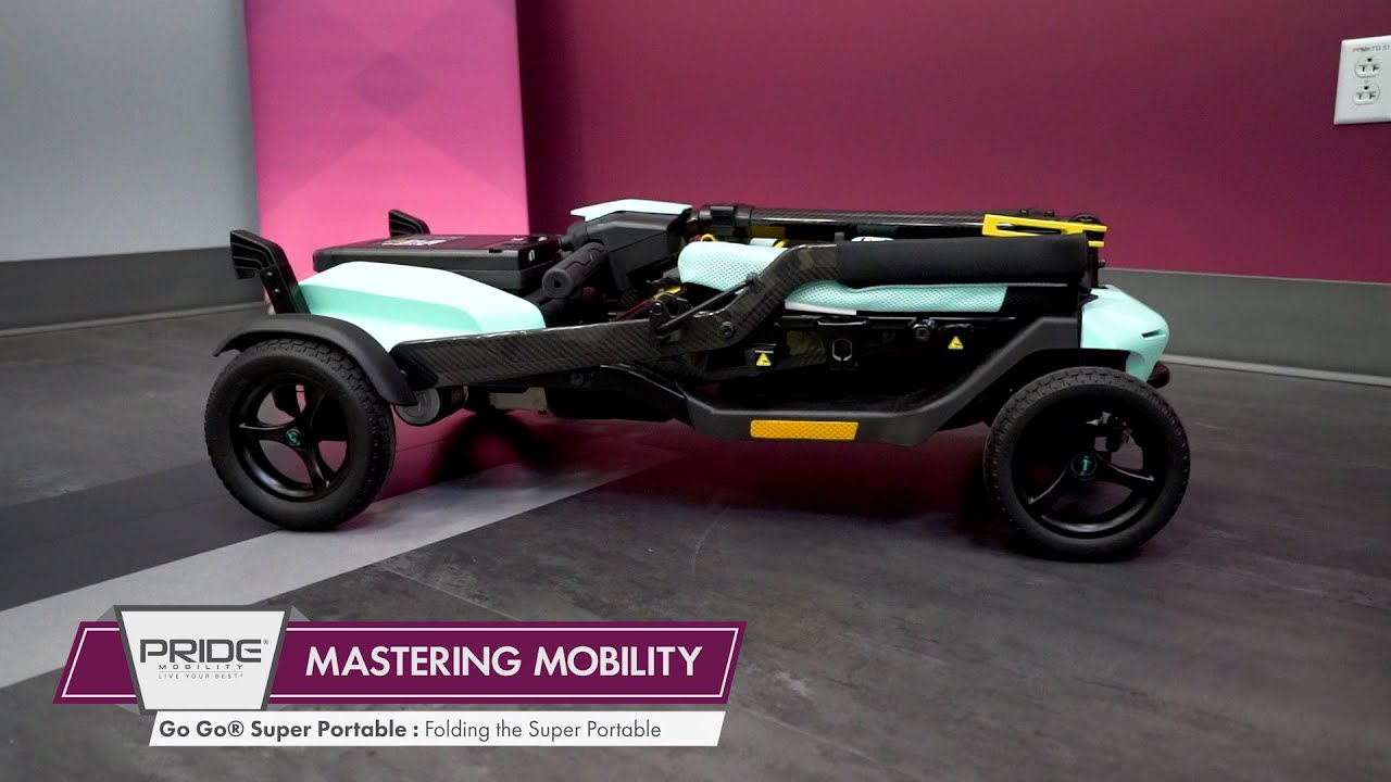Mastering Mobility | Pride® Mobility | Folding the Go Go® Super Portable