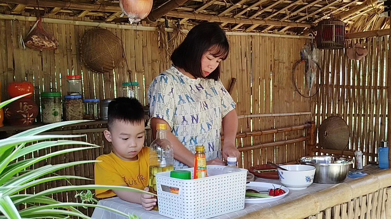 Chuẩn cơm vợ nấu. Cải thìa