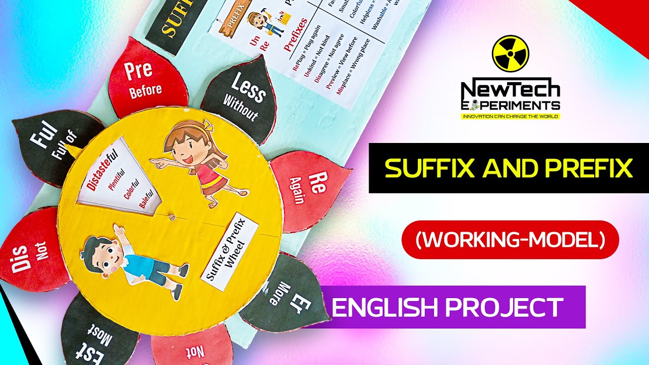 Suffix and Prefix (Working Model) | Interactive English Grammar Project | New Tech Experiments
