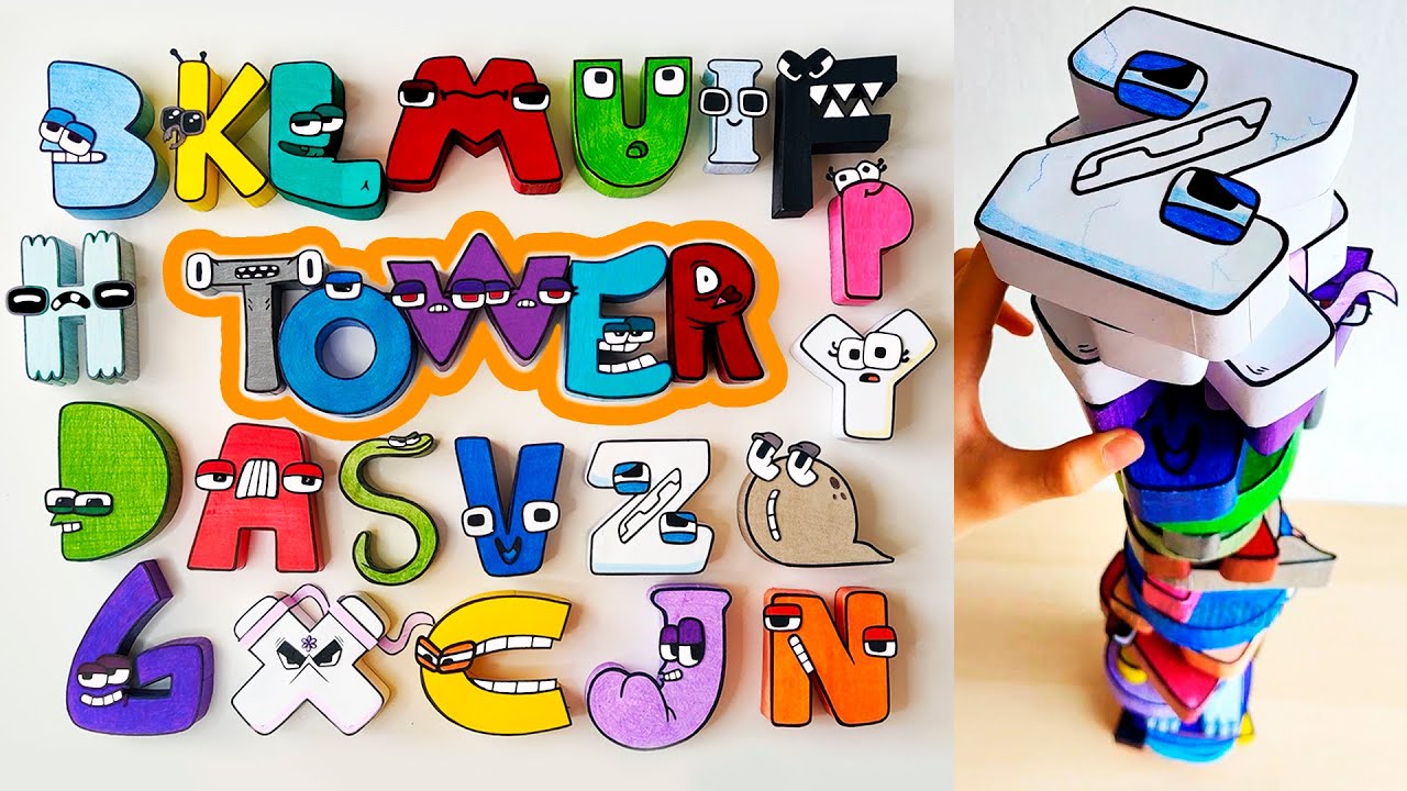Cool Craft | Paper Alphabet Lore | Tower 4