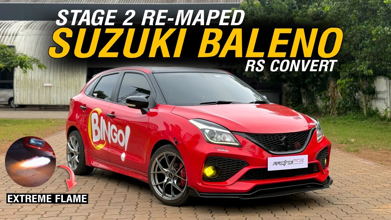 GUN SHOT EXHAUST🥵🔥STAGE 2 REMAPED SUZUKI BALENO | RS CONVERT | FLAME KIT | COST REVEALING📈