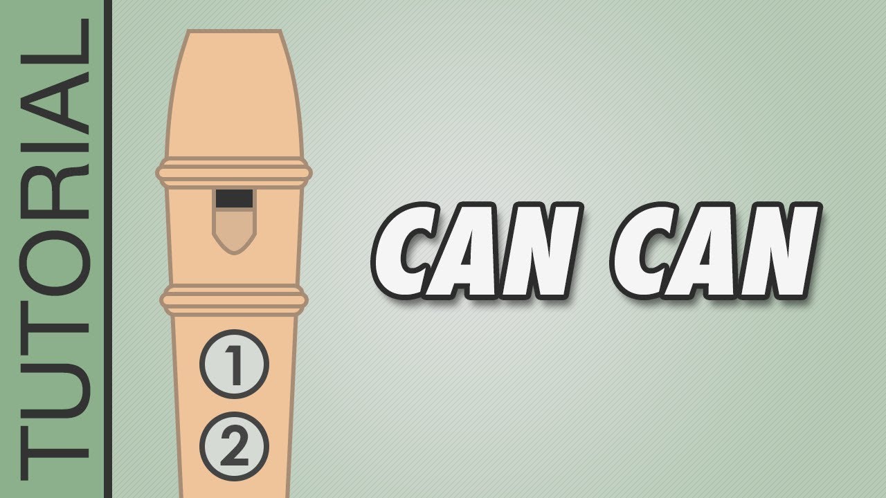 Offenbach - Can Can - Recorder Tutorial