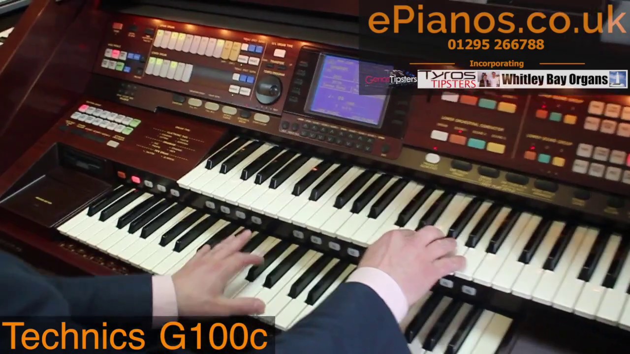 Technics G100c organ demonstration