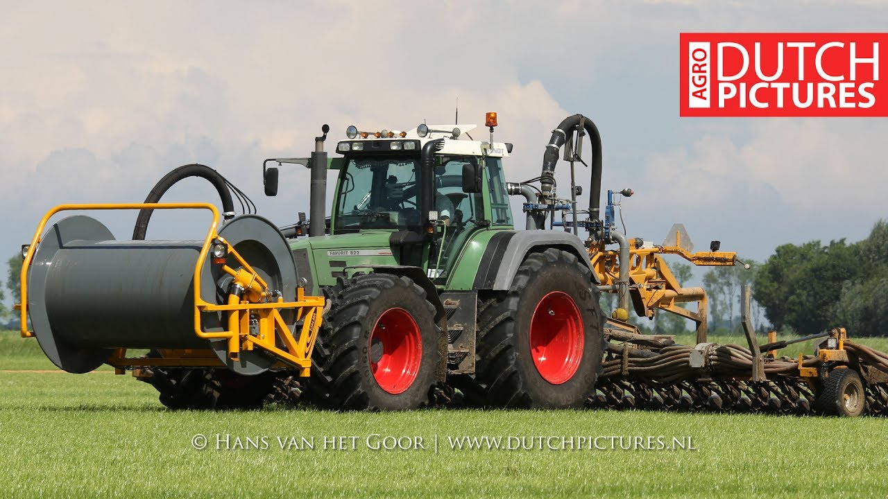 Slurry 2017 | Fendt Favorit 822 : Sound! | Johan Frens | Sleepslang bemesten | Tjalma