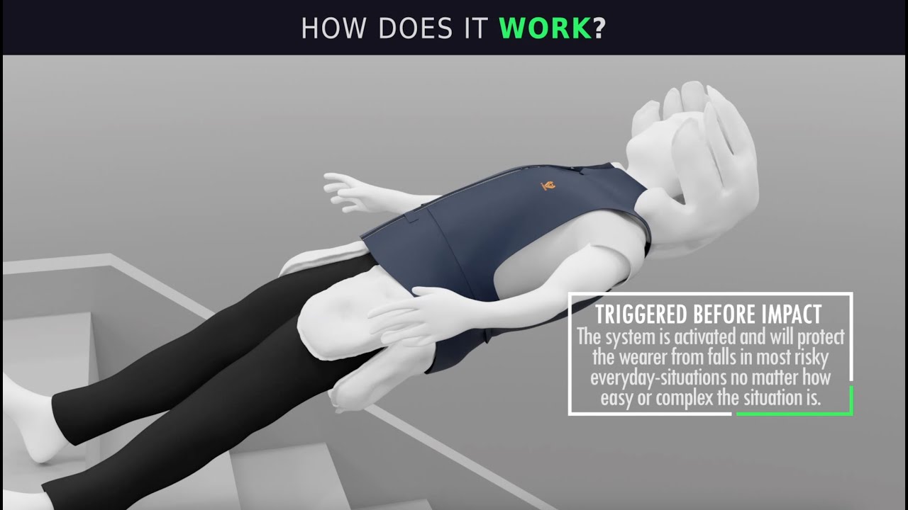 S-AIRBAG Elderly Anti-Fall Protective Airbag Fall prevention wearable airbag #fyp #subscribe #like