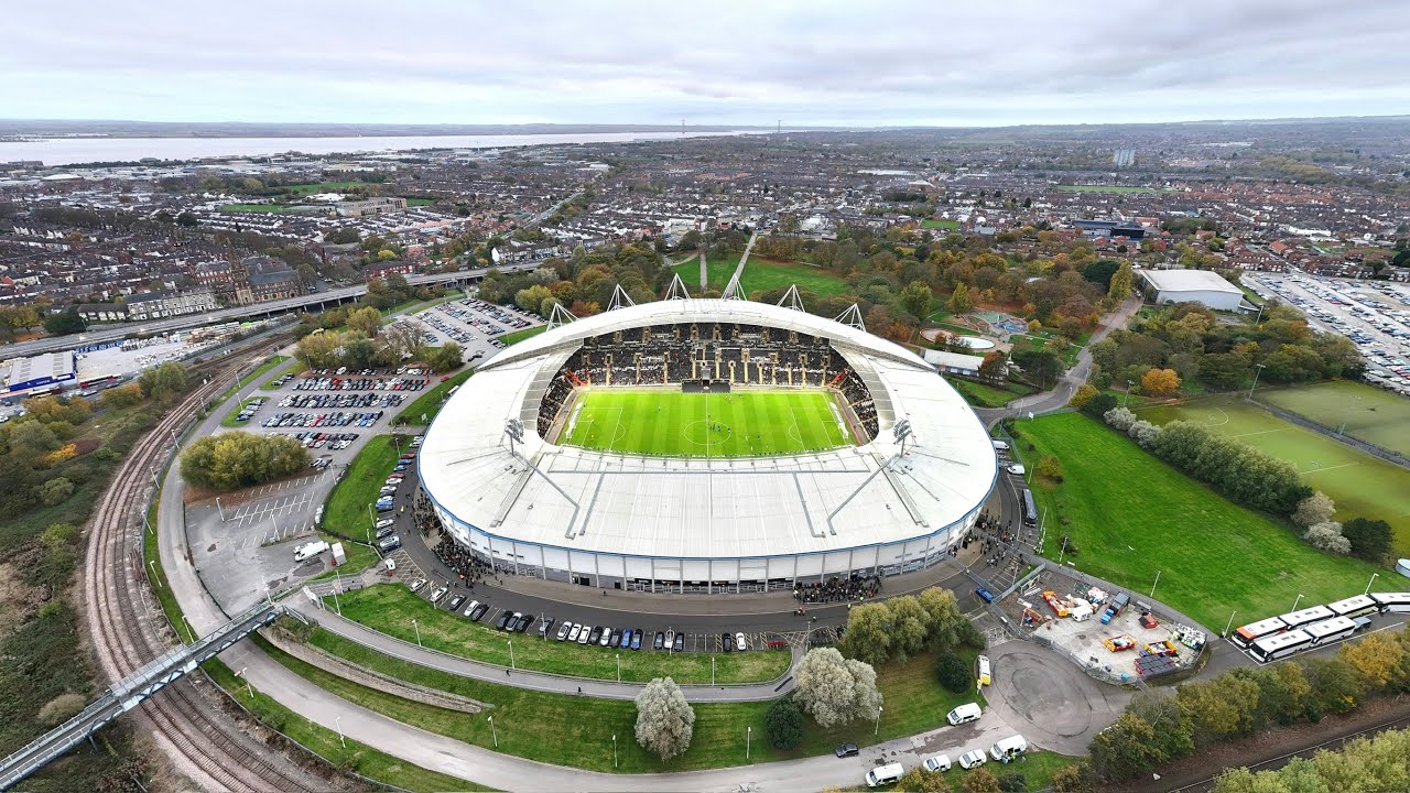 Hull City MKM Stadium by Drone