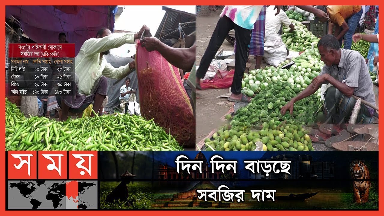 দাম বাড়ার প্রতিযোগিতায় শীর্ষে কাঁচা মরিচ | Khacha Bazar | Naogaon News | Vagetable Market | Somoy TV