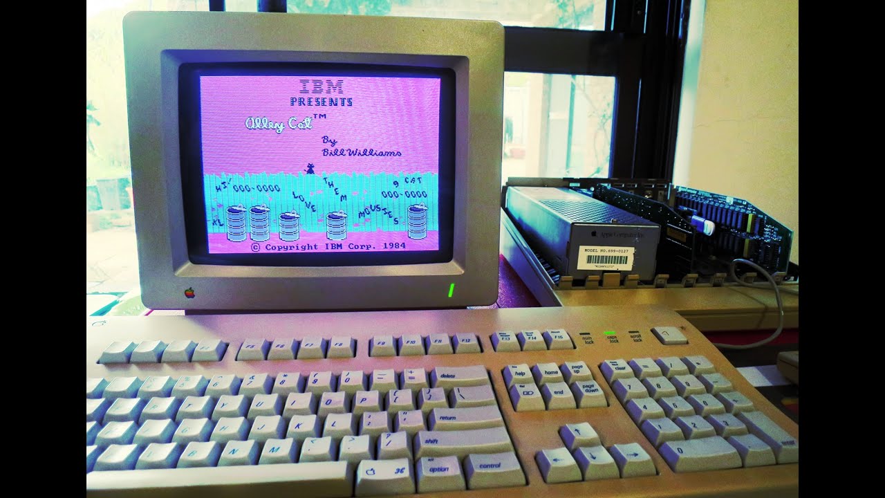 Alley Cat IBM game on Apple IIgs PC TRANSPORTER