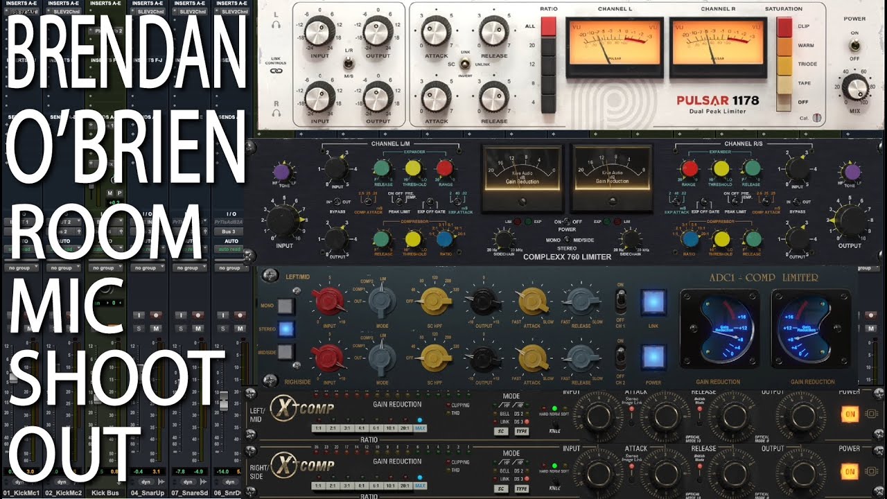Brendan O'Brien Drums Part 3: Room Mic Compression Shootout