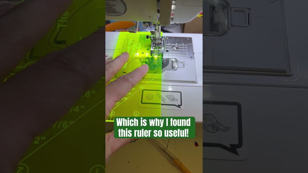 Do you struggle with seam allowance too? I found this ruler helpful! #shorts #sewing #sewingtips