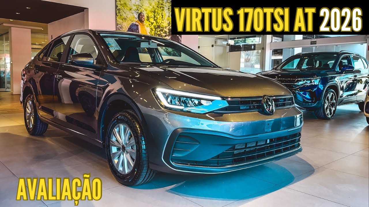 AVALIAÇÃO NOVO VW VIRTUS TSI AT 2026 EM DETALHES