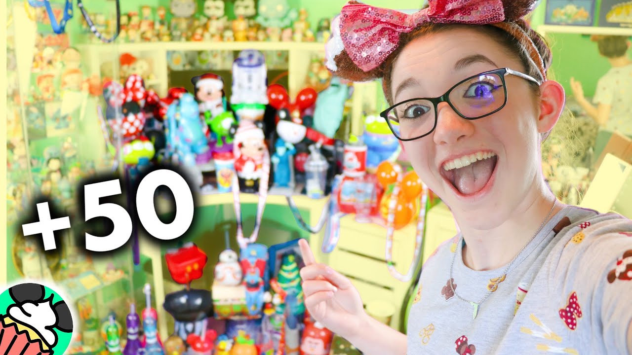 HUGE Disney Parks Popcorn Bucket & Sipper Cups Collection! Tokyo Disney, Disneyland, Disney World!