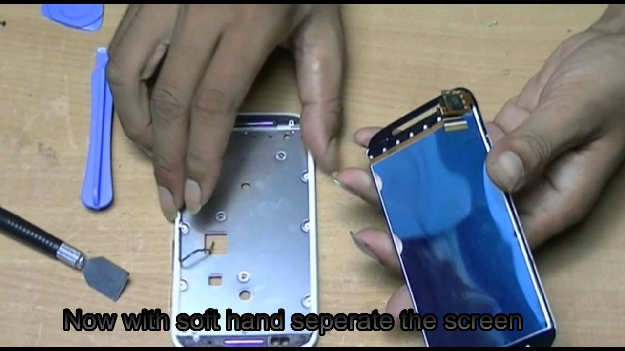Moto E disassembly and screen change