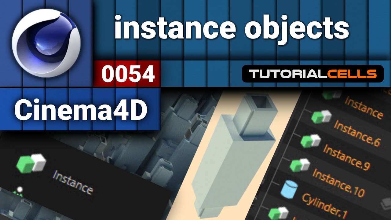 0054. instance objects in cinema 4d
