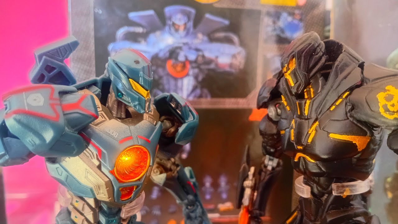 Gipsy avenger vs obsidian fury pacific rim stop motion #pacificrim #stopmotion #figure 