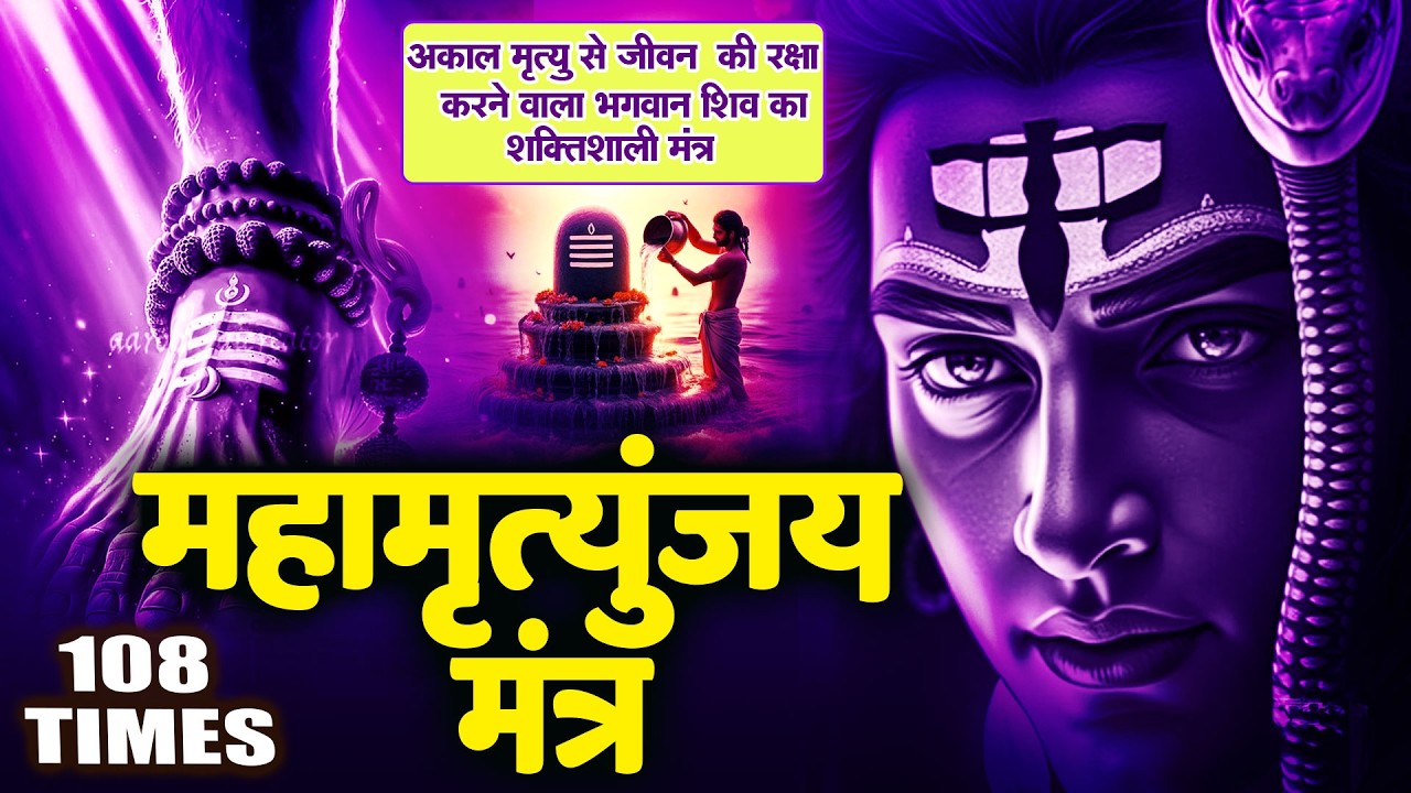 Mahamrityunjaya Mantra Jaap  -  महामृत्युंजय मंत्र 108 बार | सुनें और अपने प्राणों की रक्षा करें