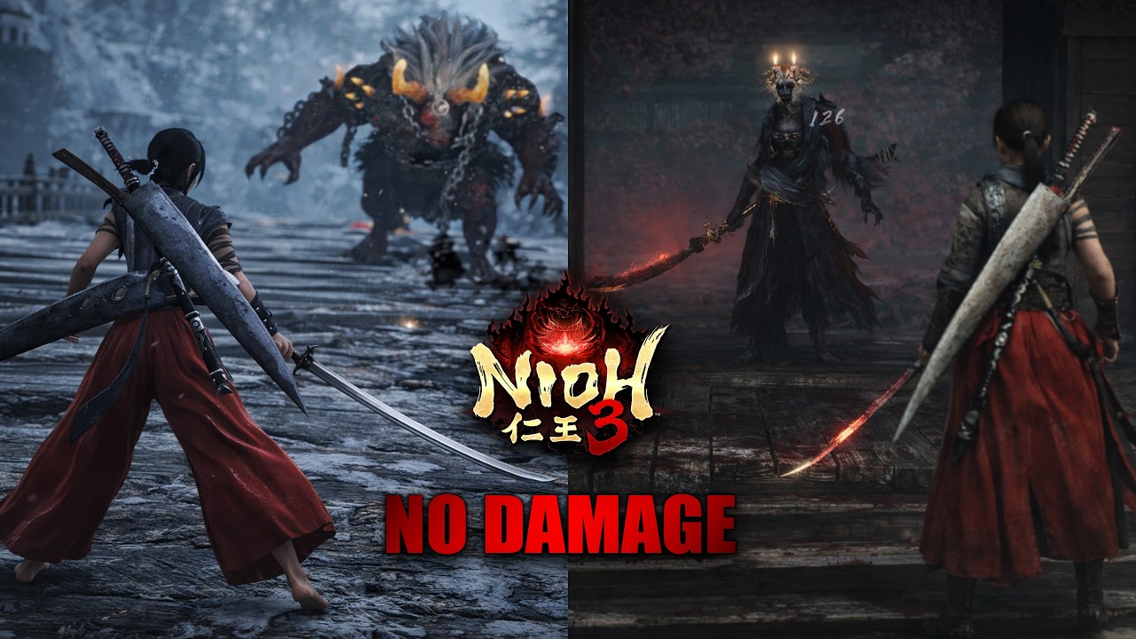 NIOH 3 - Yasha and Onryoki Boss Fight No Damage (4k)
