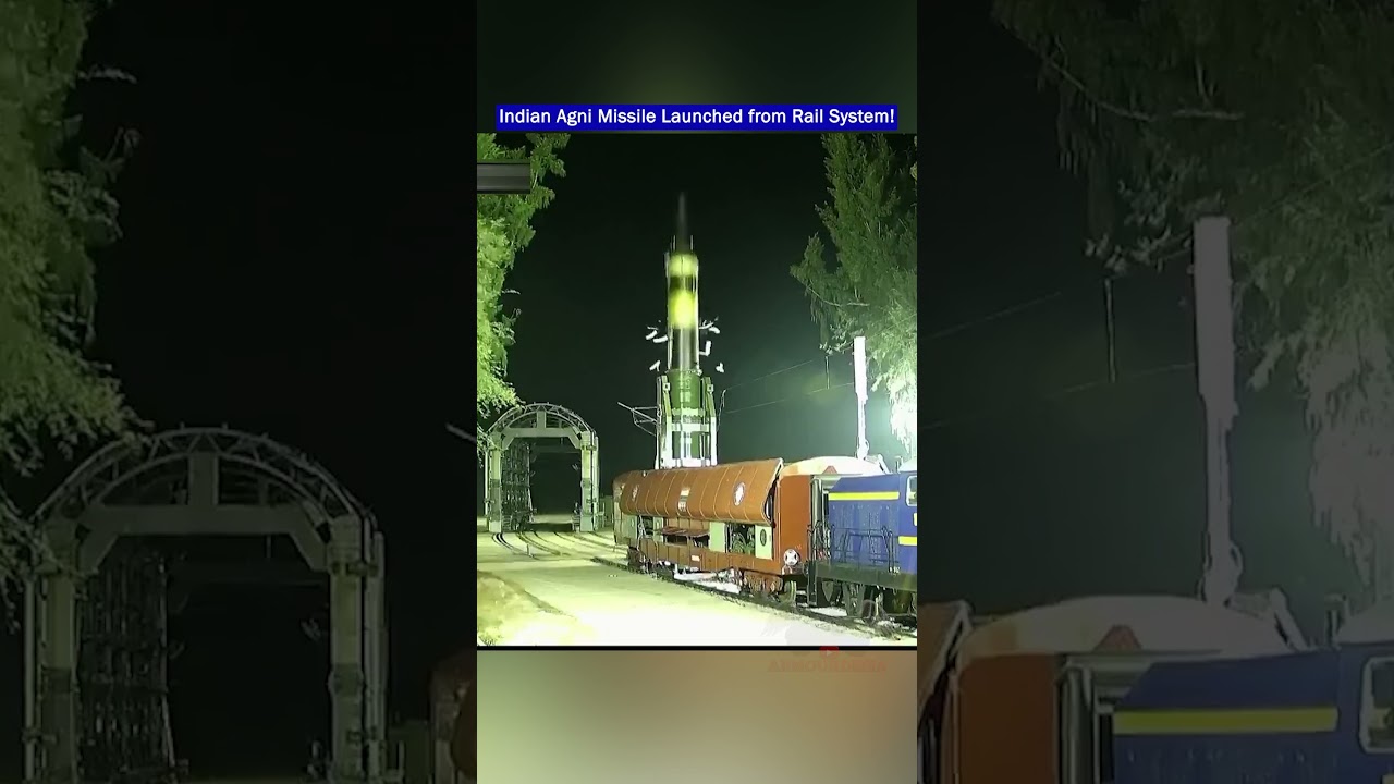 Индия провела испытания ракеты Agni Prime с железнодорожной мобильной пусковой установки!!