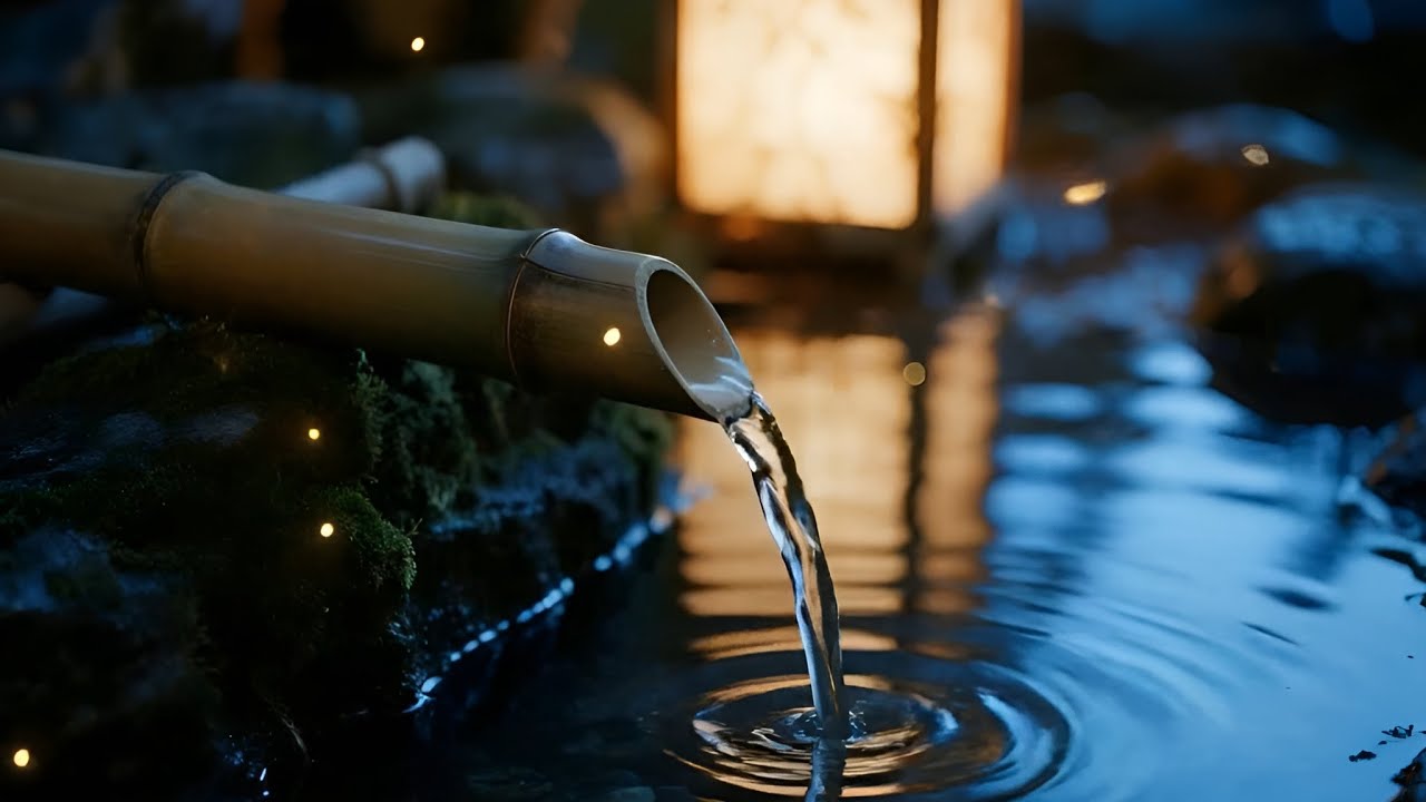 Deeply Relaxing Bamboo Water Sounds 🌿 Gentle Flowing Water for Stress Relief & Restful Sleep