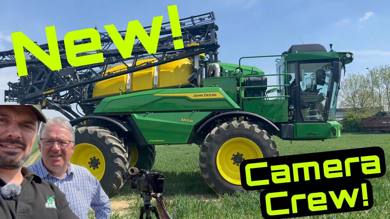 New! John Deere 340M Self Propelled Sprayer! On Farm!