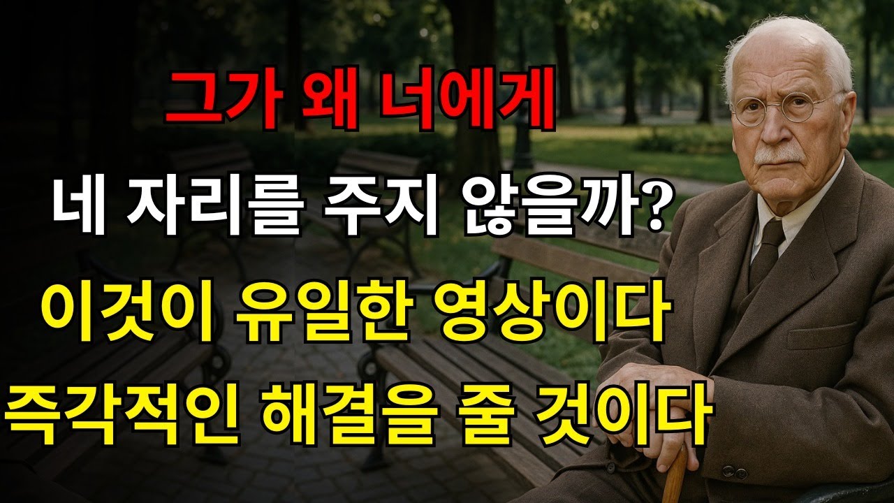그가 너에게 너의 자리를 주지 않을 때… 이것은 아무도 너에게 말하지 않는 진실이다 | 칼 융