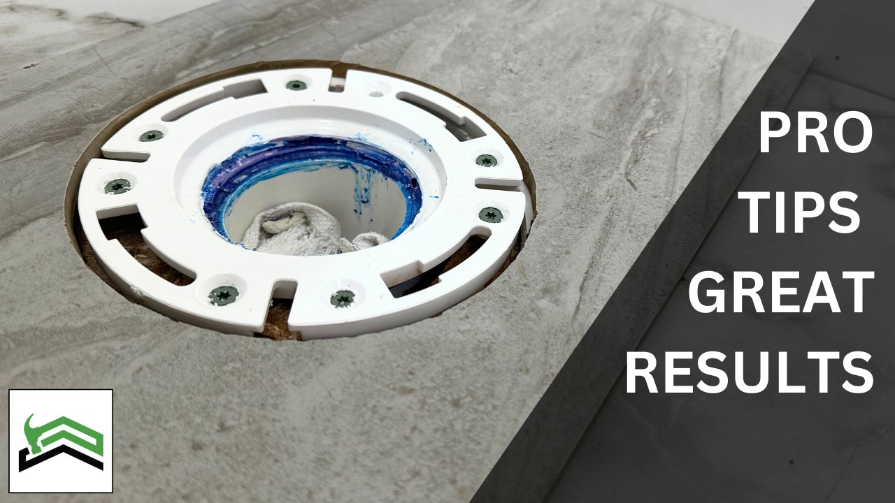 Cut Perfect Tile Circles For Toilet Flanges