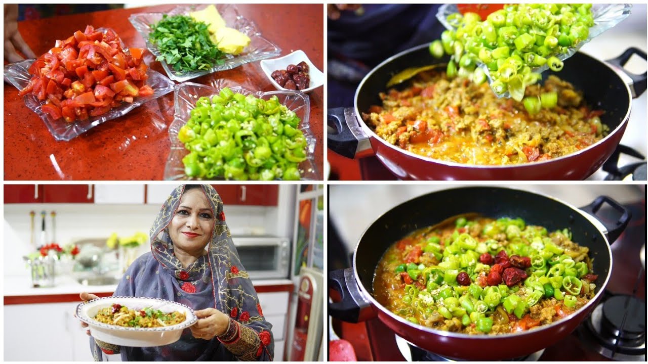 Hari Mirchon Ka Qeema , Tasty Mazedar, Hari Mirch Beef Qeema - Cooking with Shabana ♥️