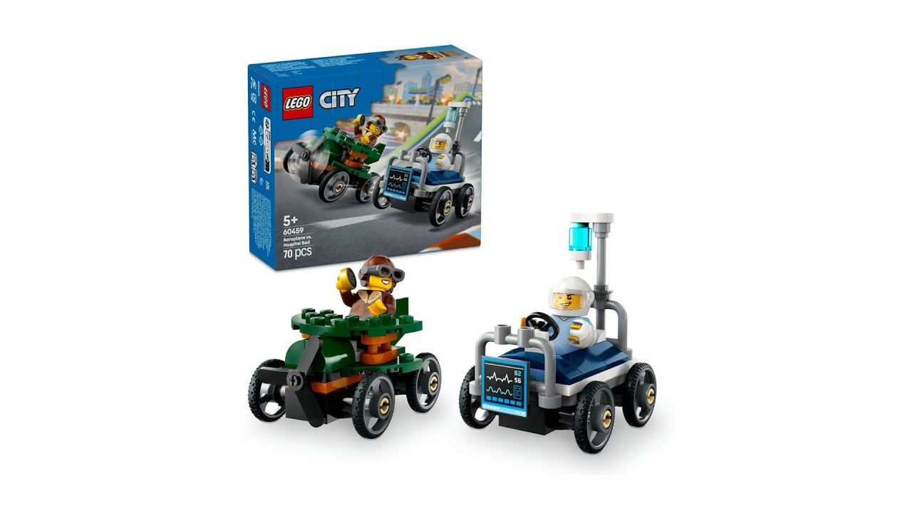 LEGO City 60459: Aeroplane vs Hospital Bed