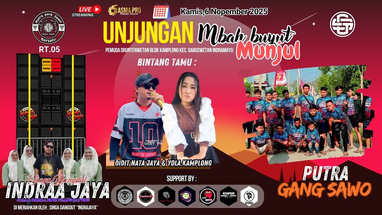 LIVE | INDRAA JAYA | Unjungan Mbah buyut Munjul | Druntenwetan Blok Kamplong Gg. Sawo | 06 Nope2025