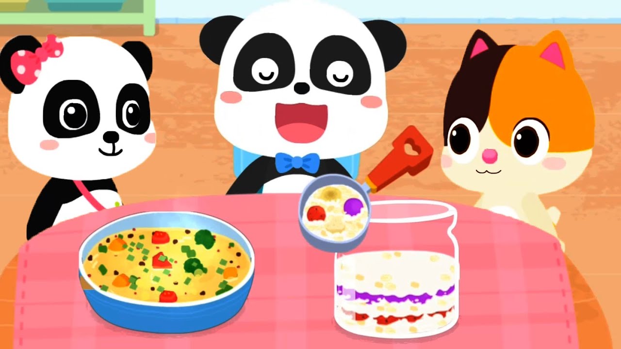 Baby Panda's Healthy Food | Join The Fun Cooking Party | Babybus Gameplay Video