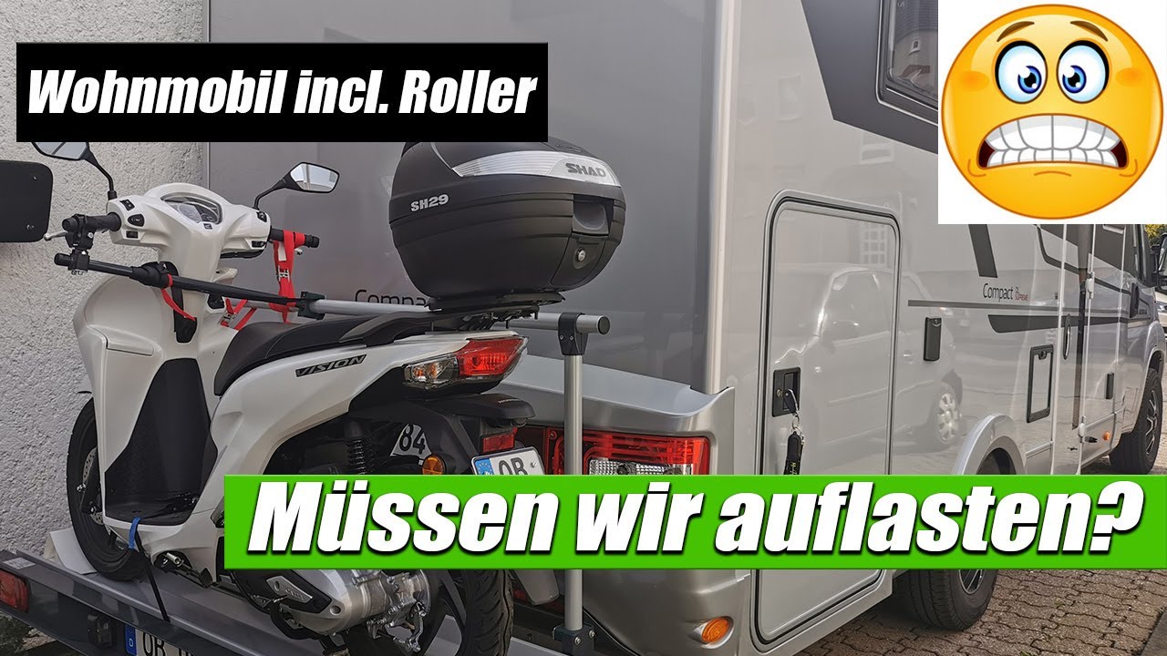 Wohnmobil incl. Rollerträger und Roller - Müssen wir auflasten ? - Bleibt es bei 3,5 t ?