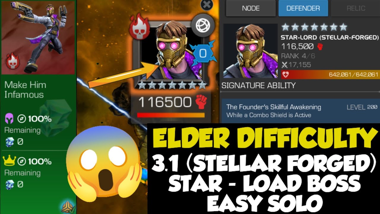 MCOC 3.1 JAN EQ ELDER DIFFICULTY & STAR - LOAD BOSS AND PATH NODES EXPLANATION #marvel #mcoc 