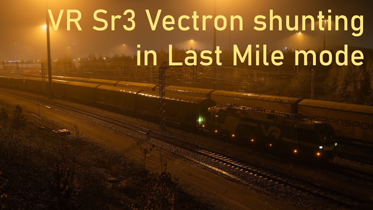 [4K] VR Sr3 Vectron shunting in Last Mile mode
