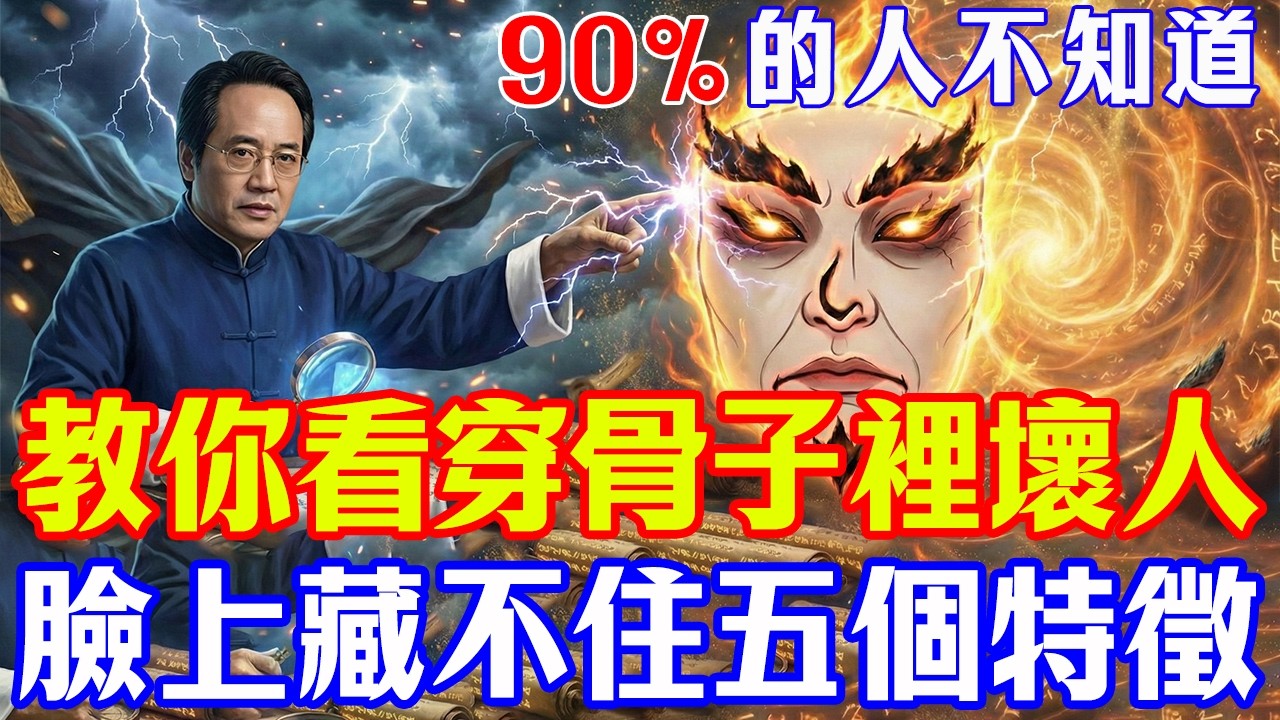 倪海廈：骨子裡「壞」的人，藏不住這5個特徵！遇到請立刻斷交，別惹禍上身。#倪海厦 #中醫望診 #面相學 #經方 #職場識人