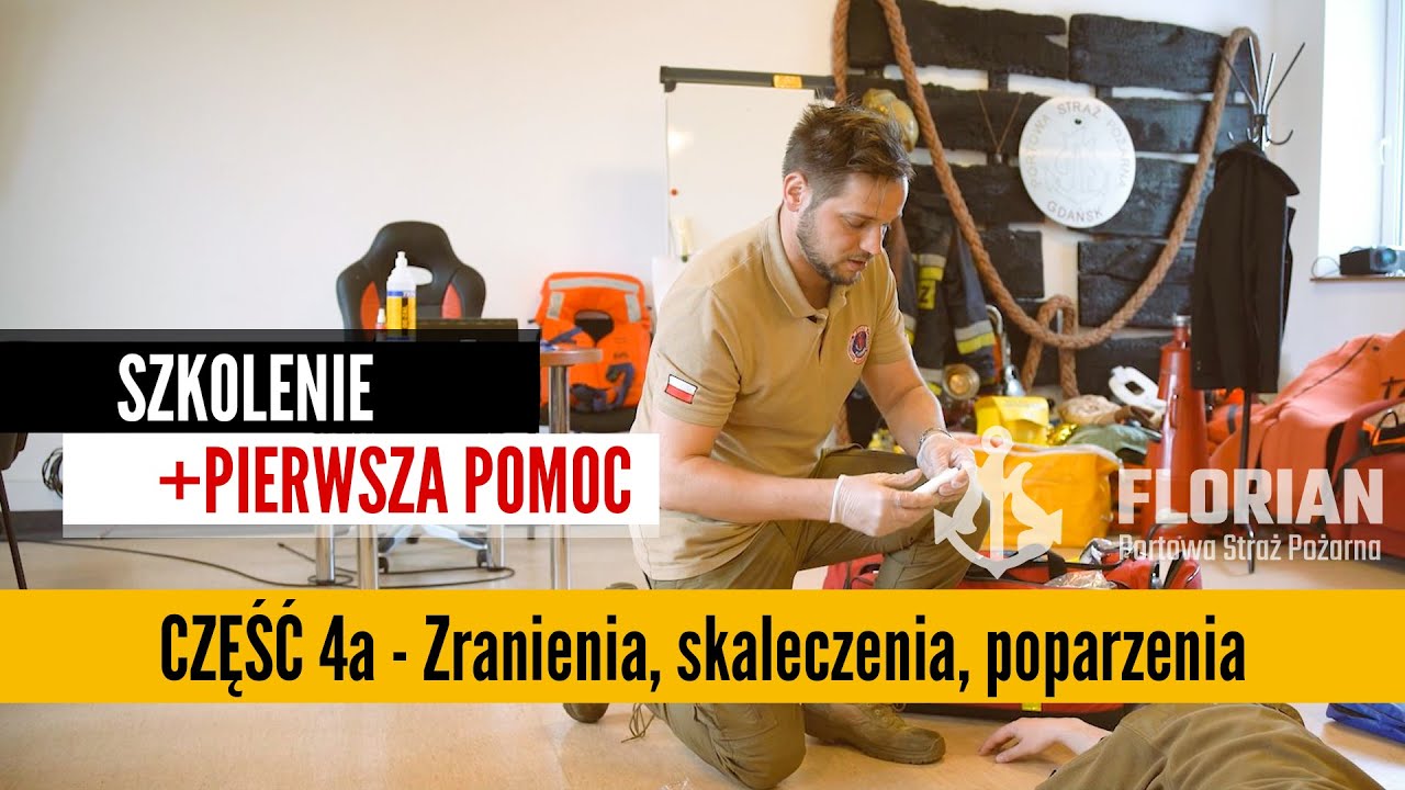 PIERWSZA POMOC 🆘🚨 Część 4A - Zranienia, skaleczenia, poparzenia 👩‍🚒