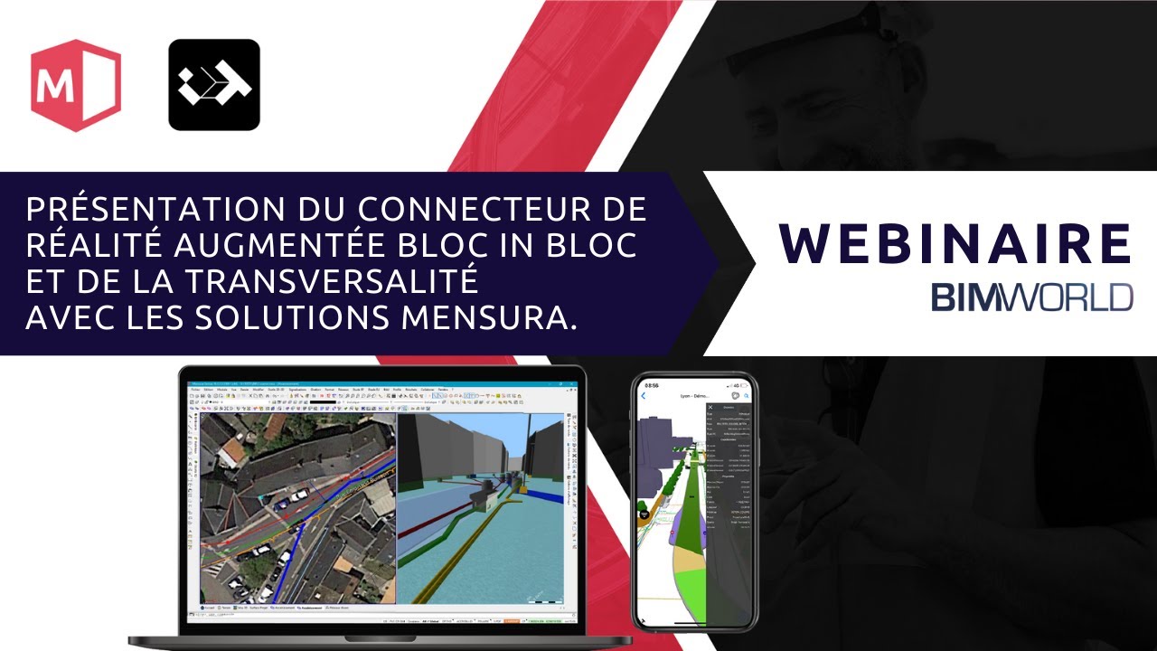 Connecteur de réalité augmentée BLOC IN BLOC et transversalité avec les solutions MENSURA.