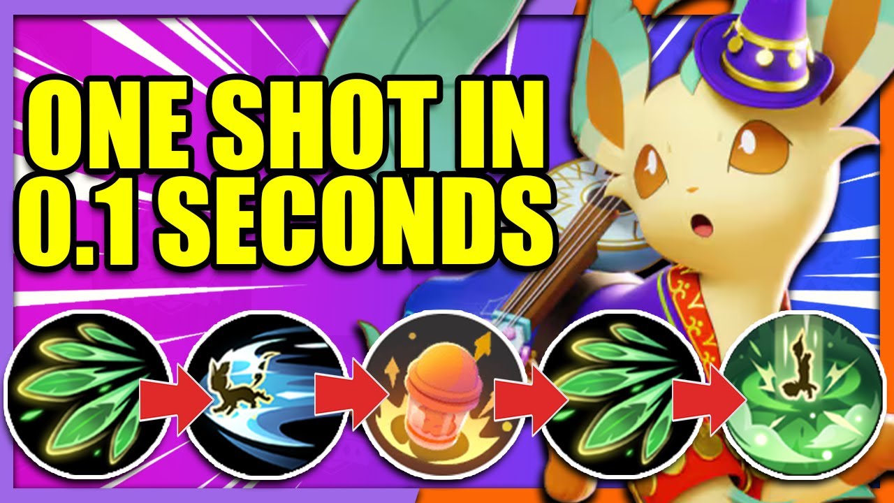 This easy to learn LEAFEON Combo ONE SHOTS any Pokemon instantly | Pokemon Unite